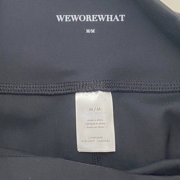 New WeWoreWhat Black Cut Out High Waist Biker Shorts Revolve, Size M - Picture 11 of 14